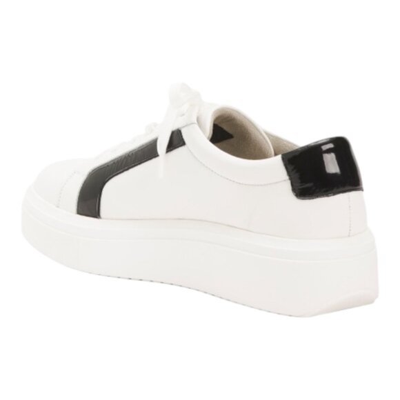 Women's BOS & CO Leather Flavia Sneakers size various Color: White/Black - Picture 2 of 2